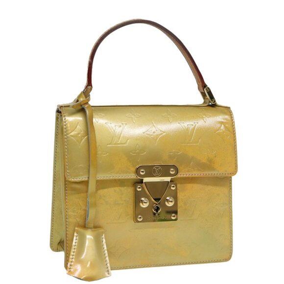 LOUIS VUITTON Monogram Vernis Spring Street Hand Bag Gris M91029 LV Auth 84634 - Picture 1 of 16